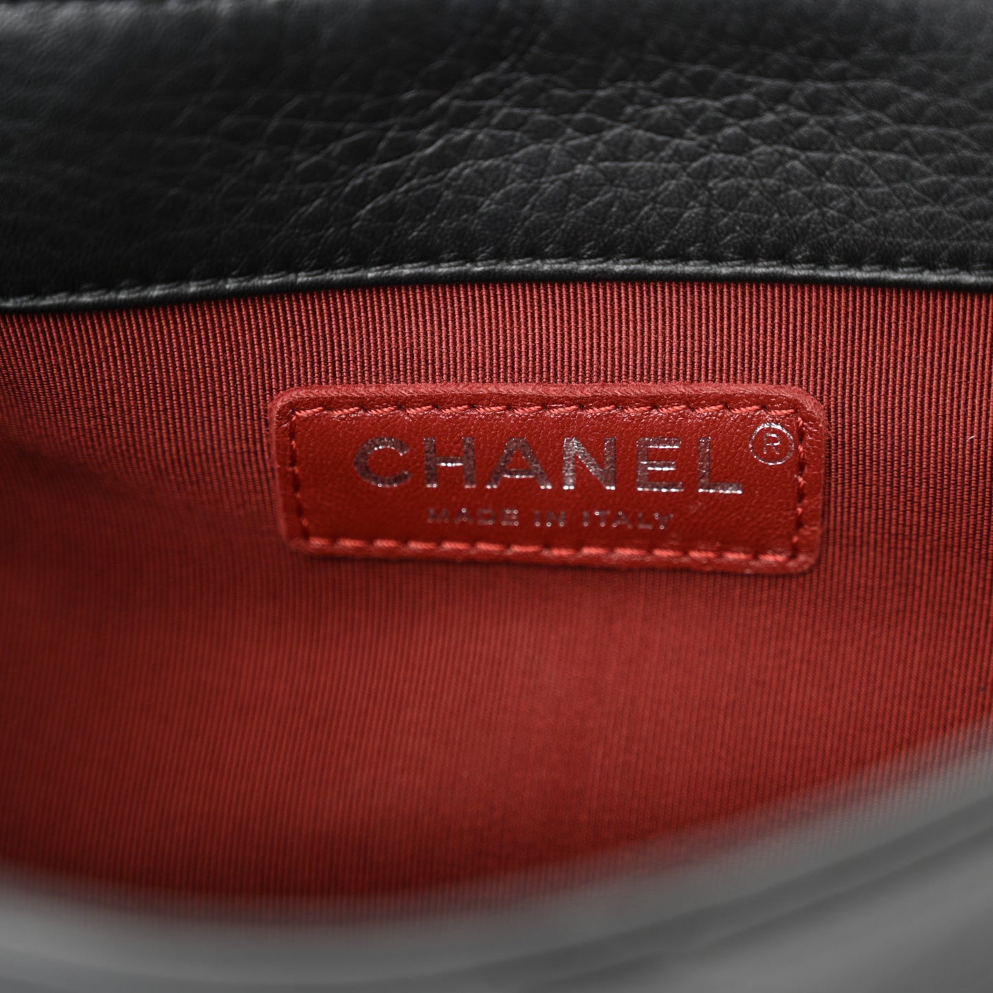 Grained Calfskin Archi Chic Flap Black