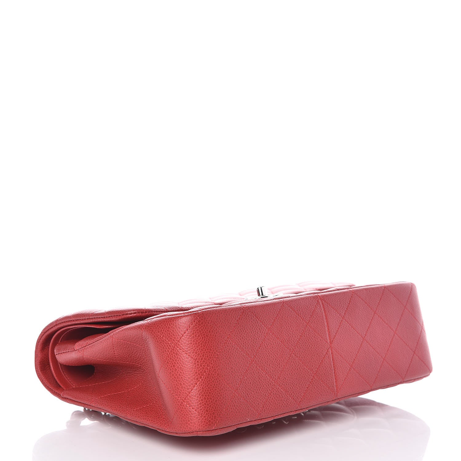 Chanel Caviar Quilted Jumbo Double Flap Red 4 of 11