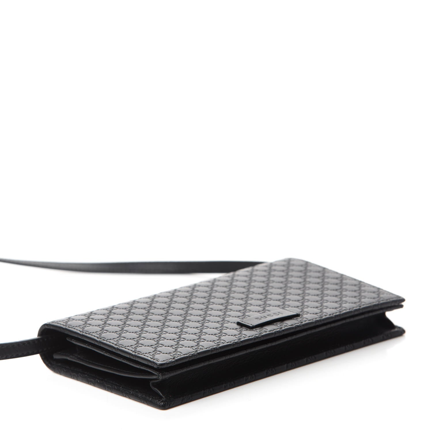 Gucci Microguccissima Crossbody Wallet Black 4 of 10