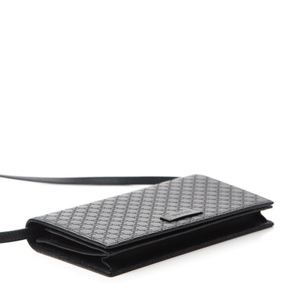 Gucci Microguccissima Crossbody Wallet Black 4 of 10