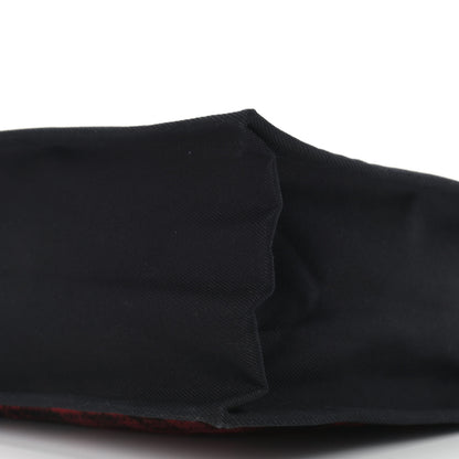 Saint Laurent Wool Tartan Rive Gauche Noe Tote Red Black 9 of 9