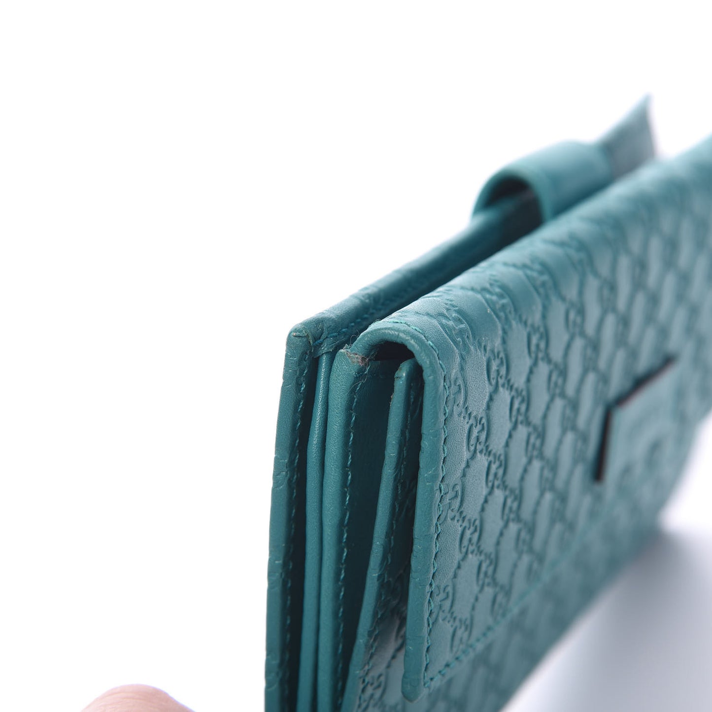 Microguccissima Continental Flap Wallet Deep Cobalt