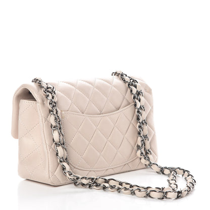 Chanel Lambskin Quilted Mini Rectangular Flap Light Beige 3 of 16