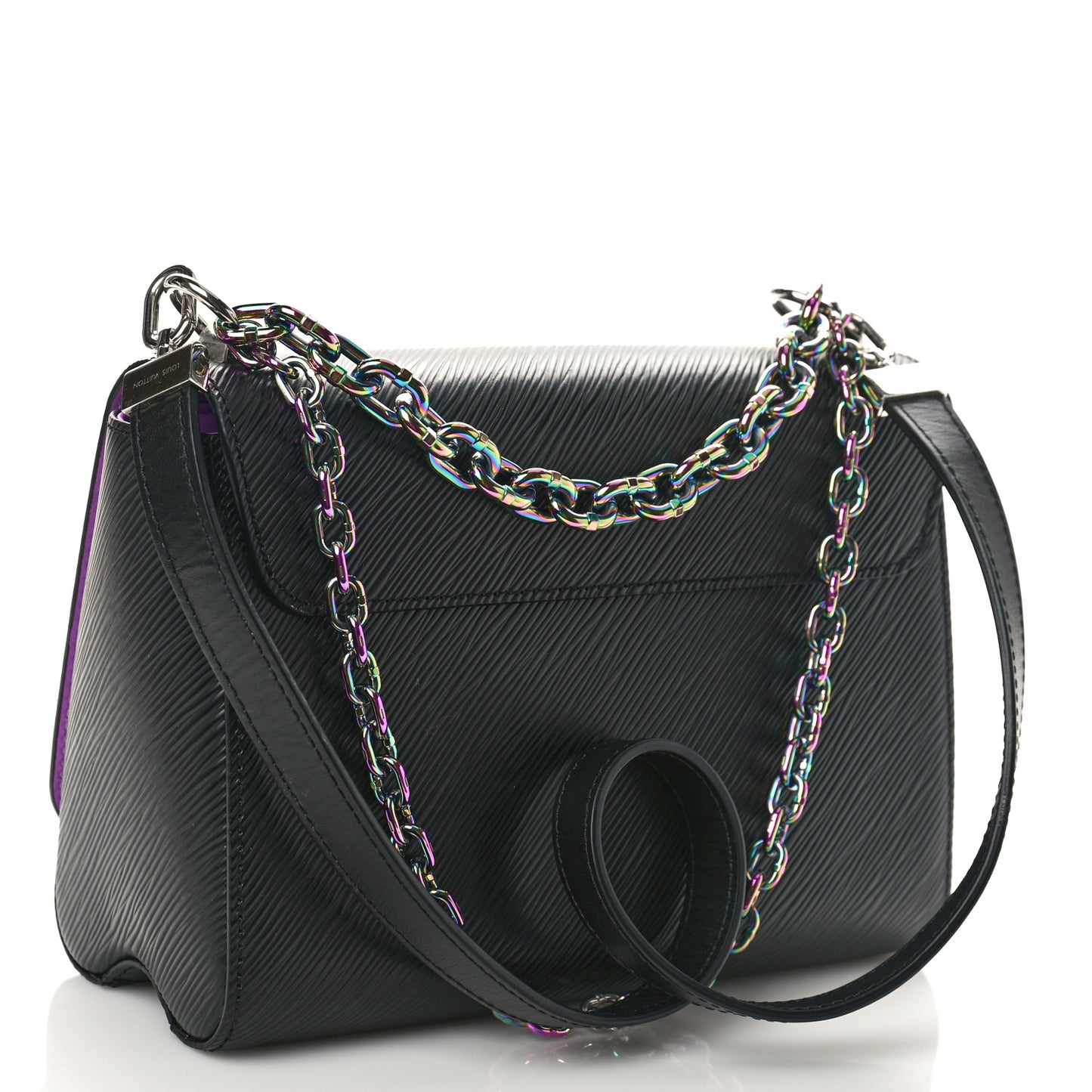 Epi Twist Triple Chain Shoulder Bag MM Black