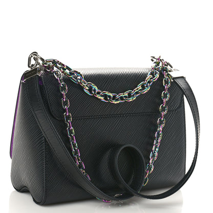 Louis Vuitton Epi Twist Triple Chain Shoulder Bag MM Black 4 of 9
