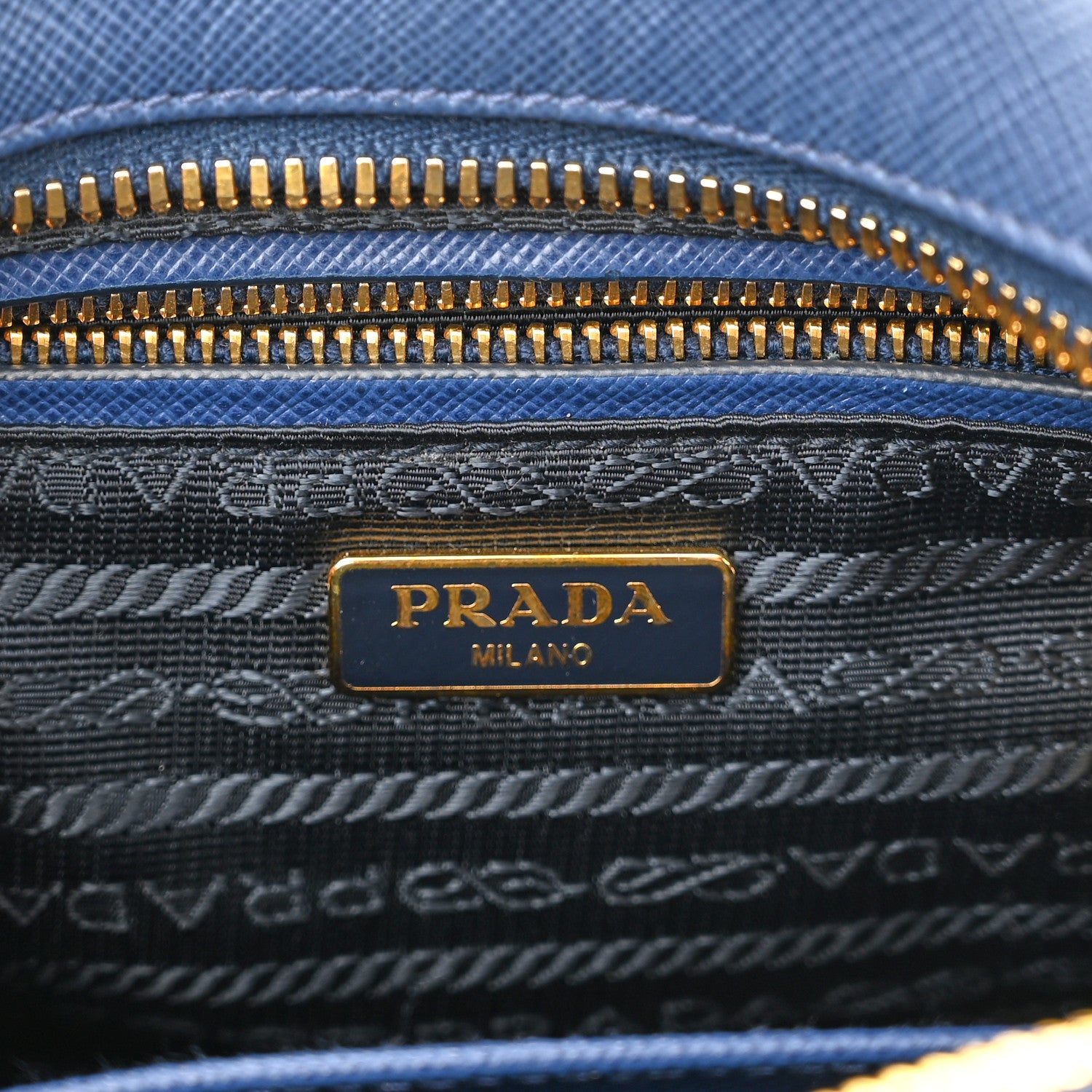Prada Saffiano Camera Crossbody Bag Bleuette 6 of 9