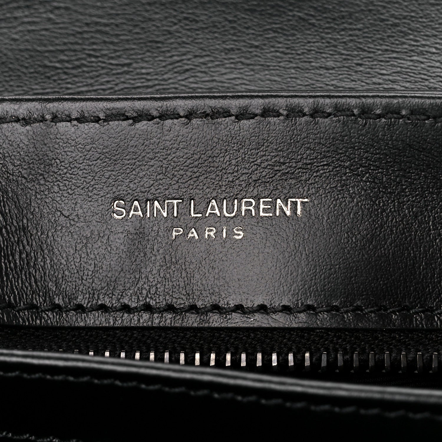 Saint Laurent Calfskin Y Quilted Monogram Monochrome Toy Loulou Crossbody Bag Black 6 of 12