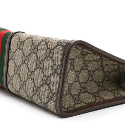 Gucci GG Supreme Monogram Web Ophidia GG Toiletry Case Beige New Acero 9 of 9