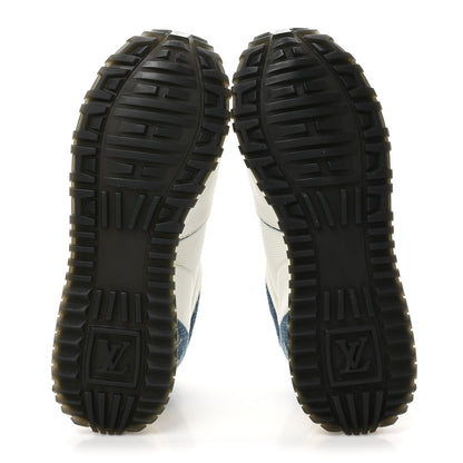 Louis Vuitton Calfskin Monogram Denim Run Away Sneakers 37.5 White 5 of 11