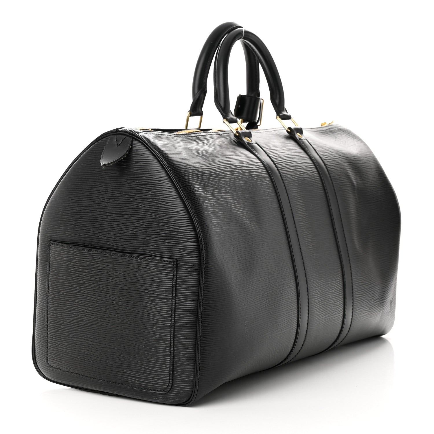 Louis Vuitton Epi Keepall 45 Black 3 of 10