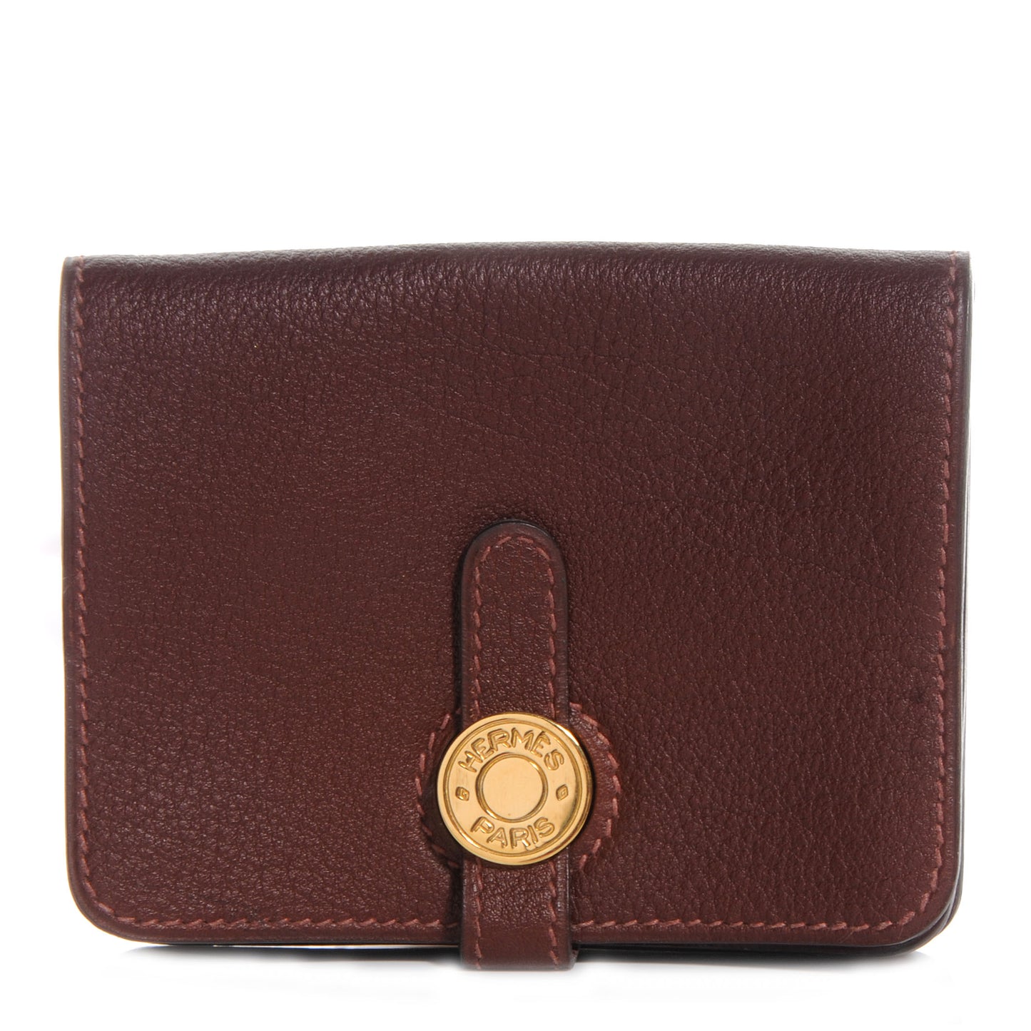 Togo Dogon Card Case Havane