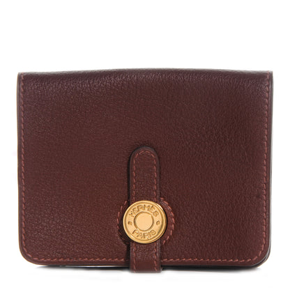 Hermes Togo Dogon Card Case Havane 1 of 8