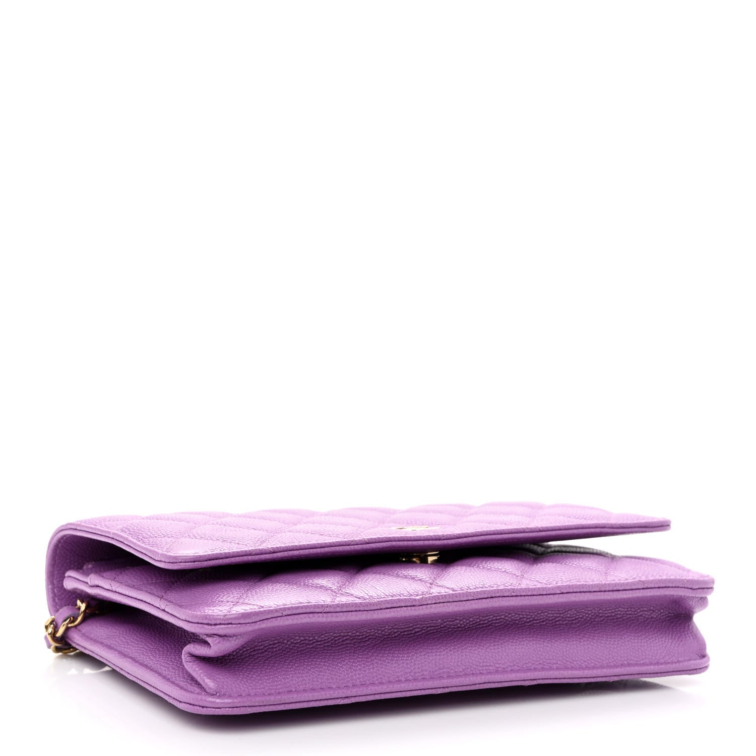 Chanel Caviar Quilted Wallet On Chain WOC Purple 3 of 11