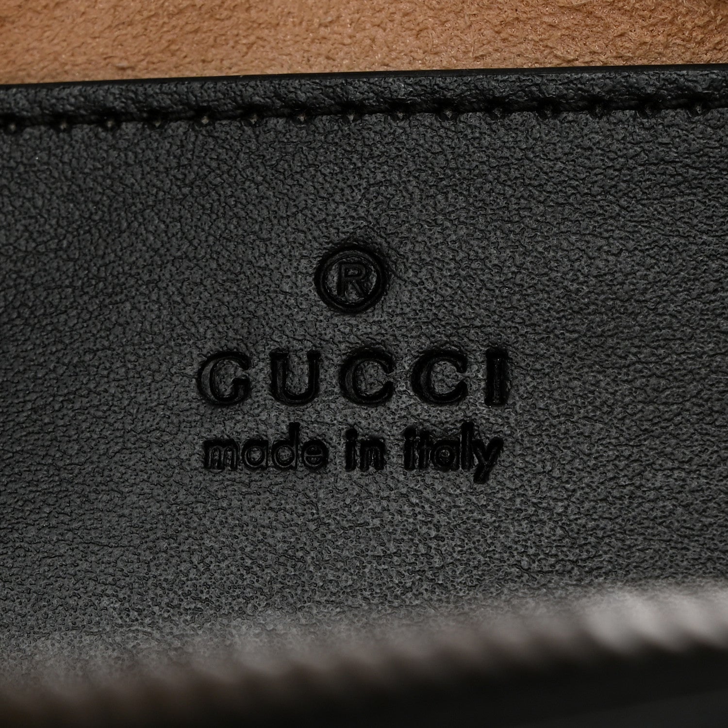 Gucci Calfskin Matelasse Small GG Marmont Chain Shoulder Bag Black 6 of 10