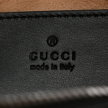 Gucci Calfskin Matelasse Small GG Marmont Chain Shoulder Bag Black 6 of 10