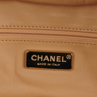 Chanel Metallic Goatskin Large Luxe Ligne Bowler Gold 11 of 22