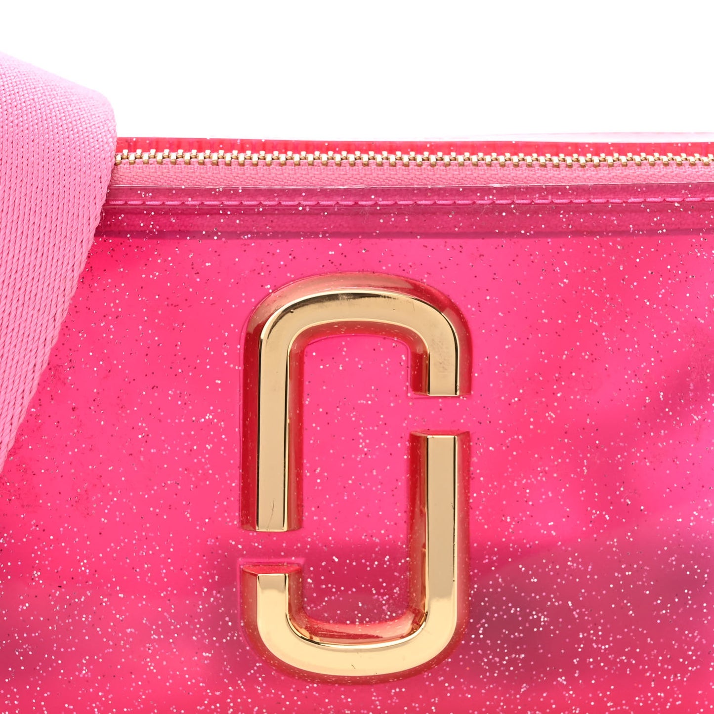 Jelly Glitter Small Snapshot Camera Bag Pink