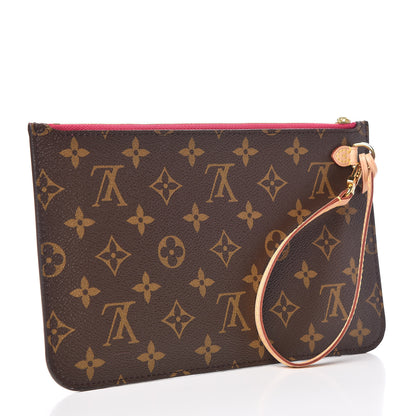 Louis Vuitton Monogram Neverfull MM GM Pochette Pivoine 3 of 9