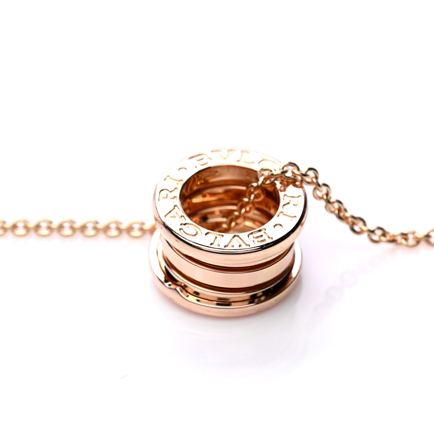 18K Rose Gold B.Zero1 Pendant Necklace