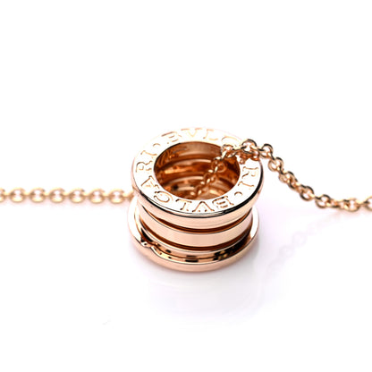 Bulgari 18K Rose Gold B.Zero1 Pendant Necklace 4 of 7