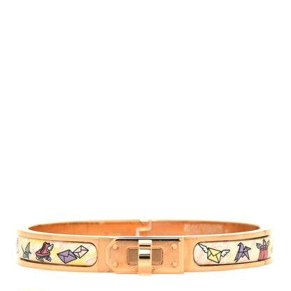 Hermes Enamel Printed Hermes Flagship Mini Clic Kelly Bracelet PM Jasmin 1 of 5