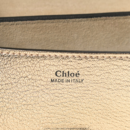 Chloe Metallic Goatskin Mini Drew Shoulder Bag Pale Gold 6 of 11