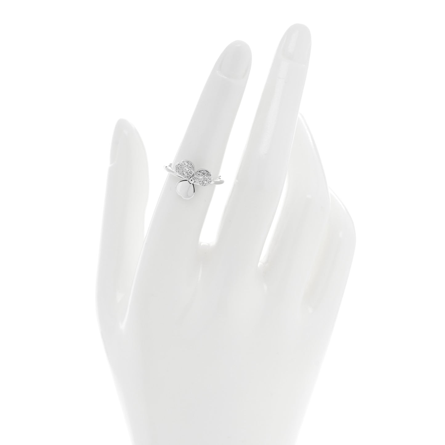 Platinum Diamond Paper Flowers Ring 52 6