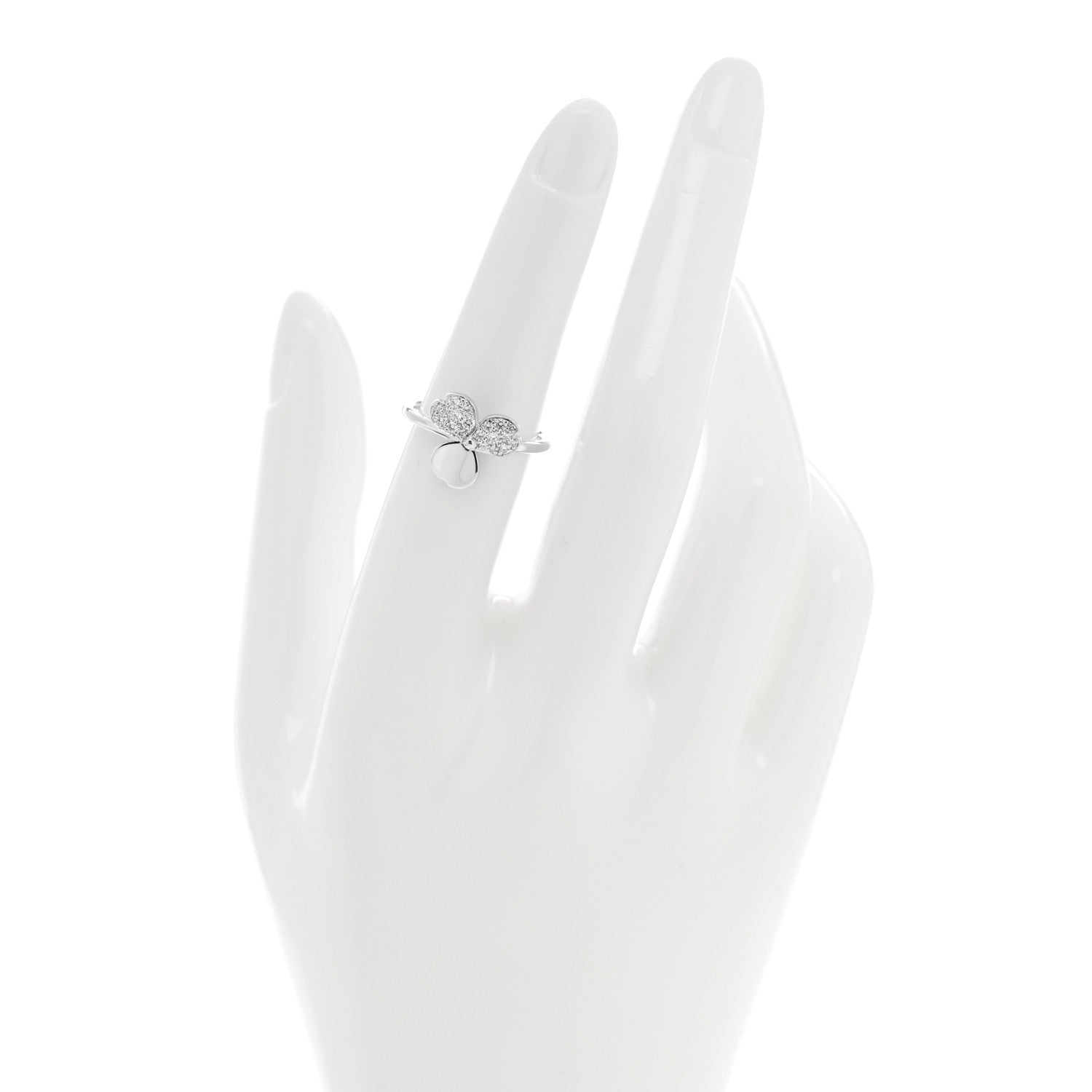 Tiffany Platinum Diamond Paper Flowers Ring 52 6 2 of 4
