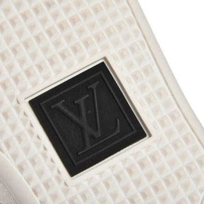 Louis Vuitton Calfskin Crocodile Embossed Frontrow Sneakers 39 Black 6 of 8