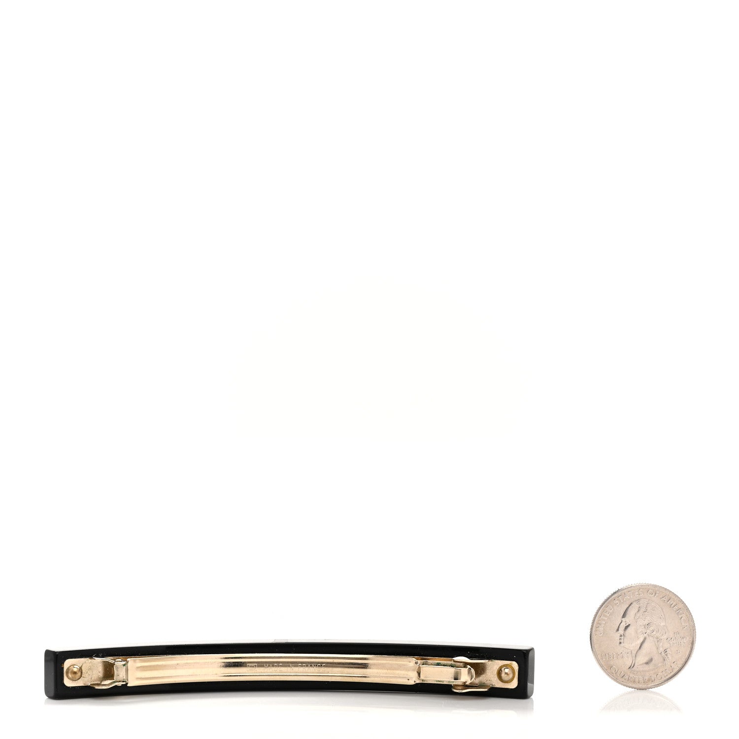 Chanel Resin La Mode Se Demode Hair Clip Barrette Black 2 of 5