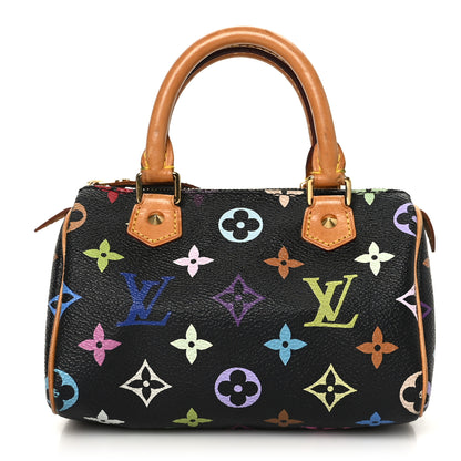 Louis Vuitton Monogram Multicolor Mini Sac HL Speedy Black 1 of 7