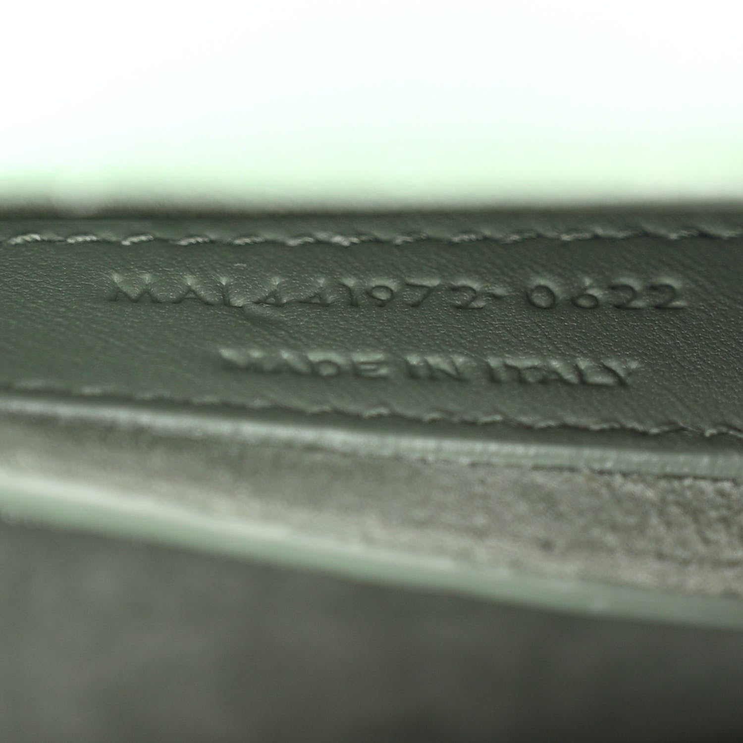 Saint Laurent Calfskin Small Monogram Sunset Vert Opaline 7 of 10