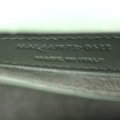 Saint Laurent Calfskin Small Monogram Sunset Vert Opaline 7 of 10