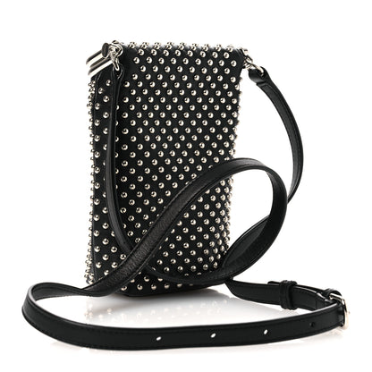 Saint Laurent Lambskin Studded Small Sac Charniere Black 3 of 11