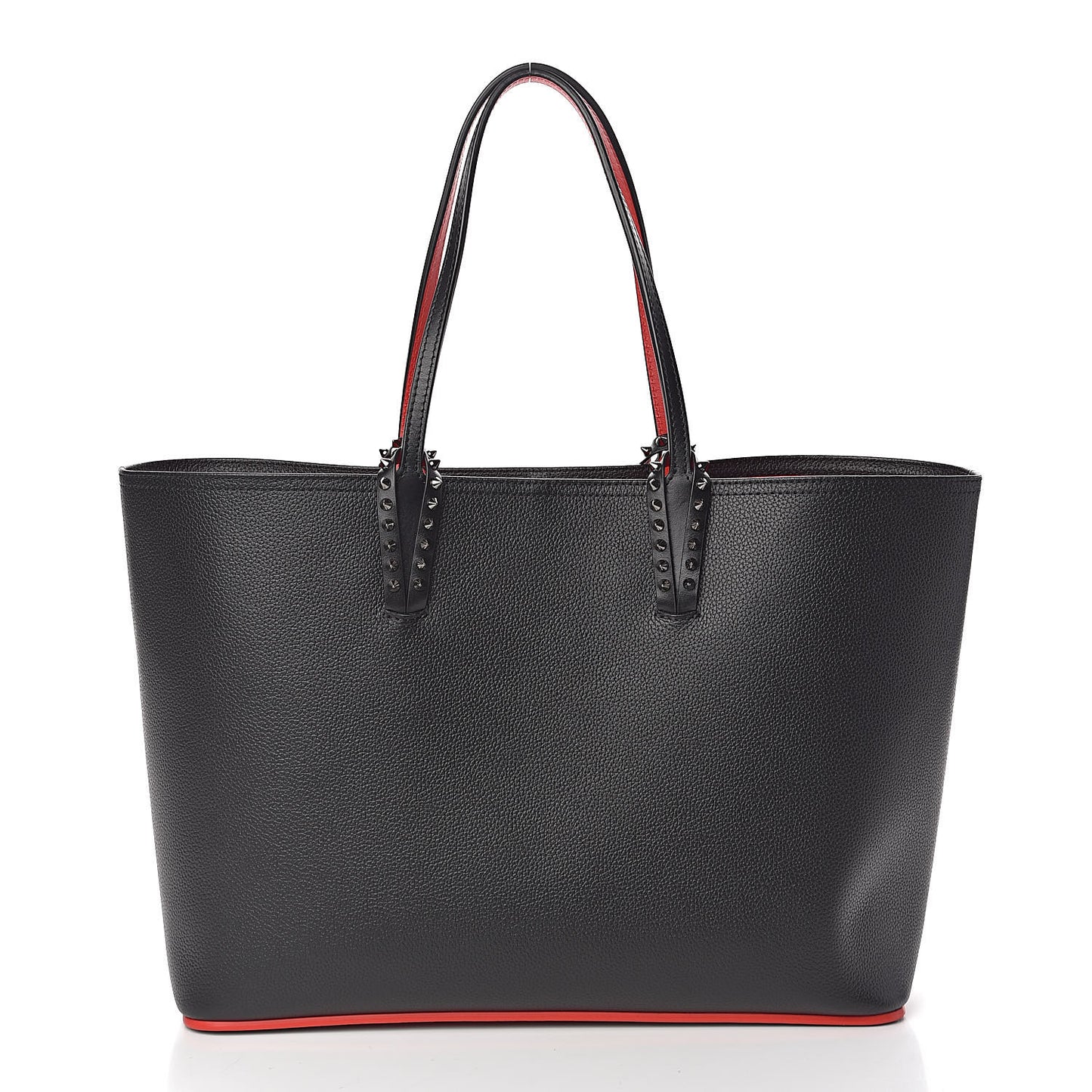 Calfskin Spikes East West Cabata Tote Black