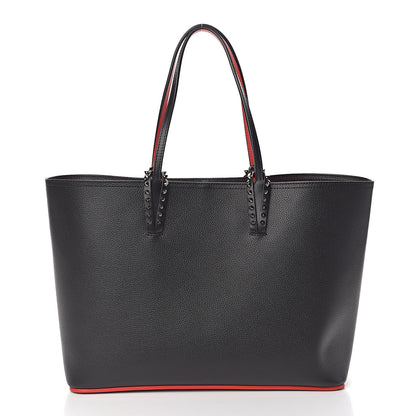 Christian Louboutin Calfskin Spikes East West Cabata Tote Black 3 of 10