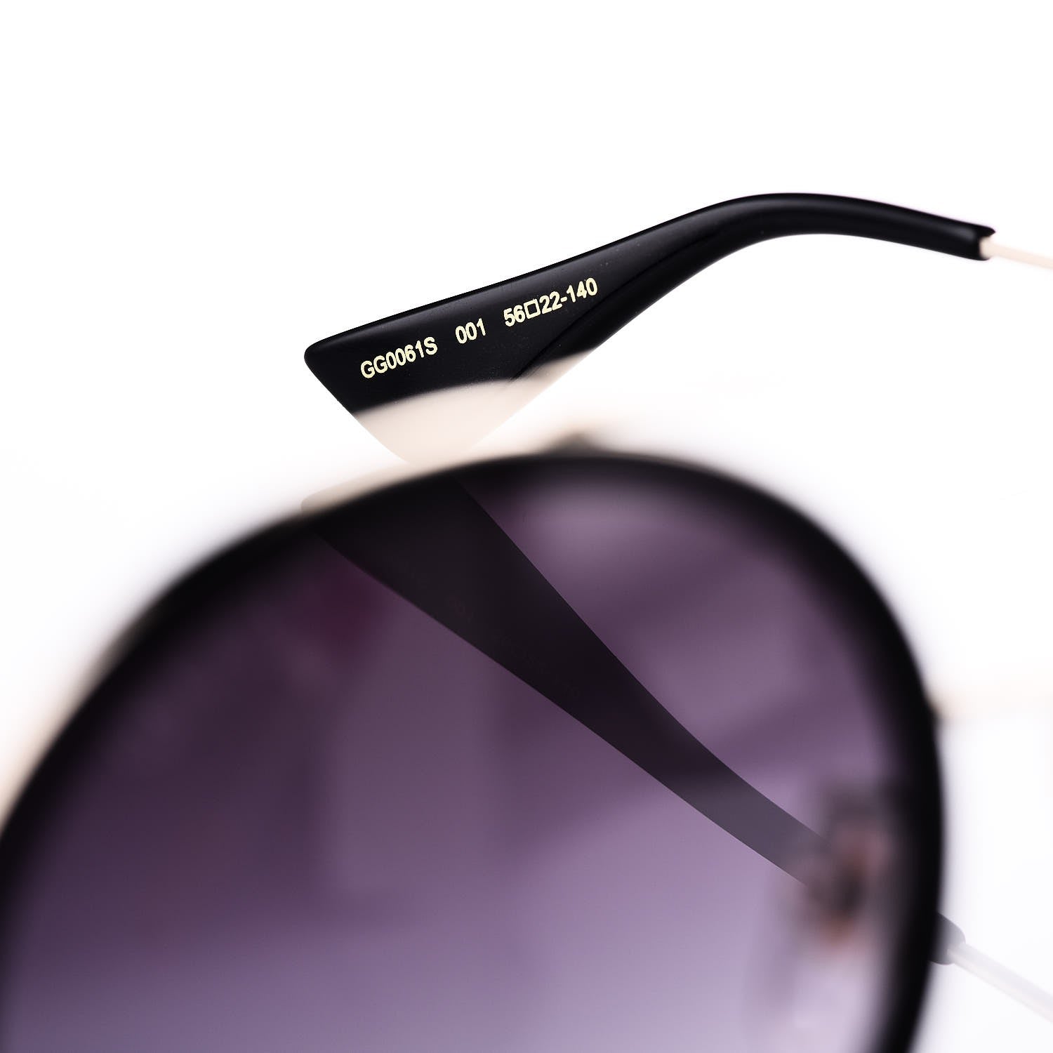 Gucci Round Frame Sunglasses GG0061S Black 5 of 8