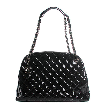Chanel Patent Quilted Large Just Mademoiselle Bowling Bag Black 1 of 7