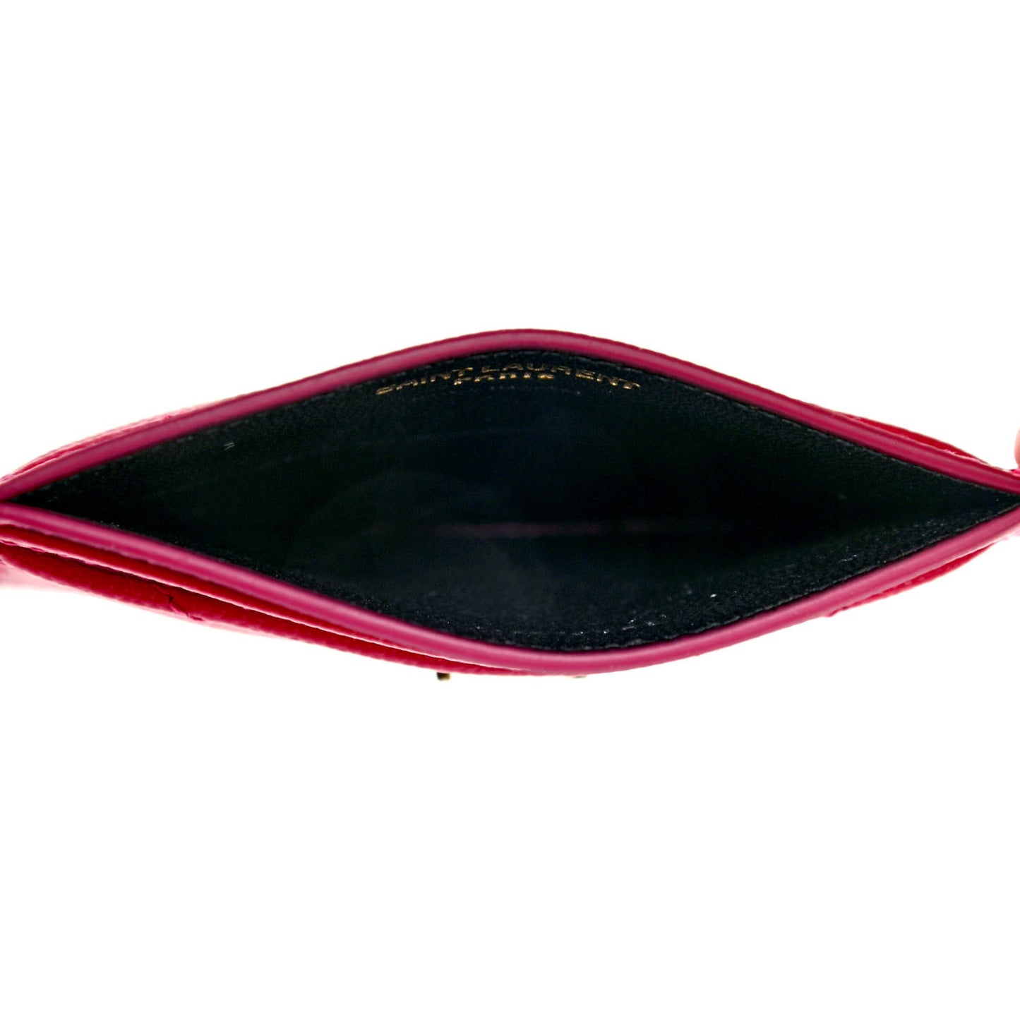 Grain De Poudre Matelasse Chevron Monogram Credit Card Case Bubblegum