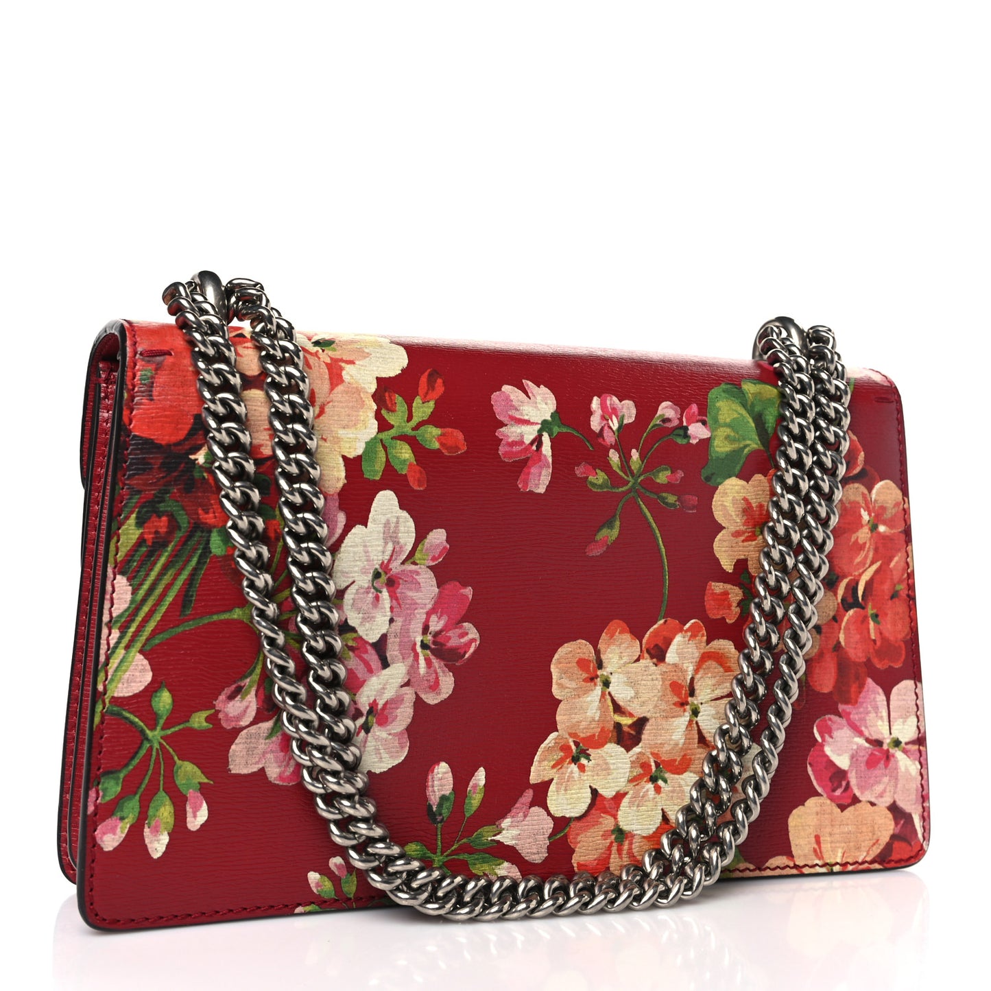 Calfskin Blooms Print Small Dionysus Shoulder Bag Romantic Cherry Multicolor
