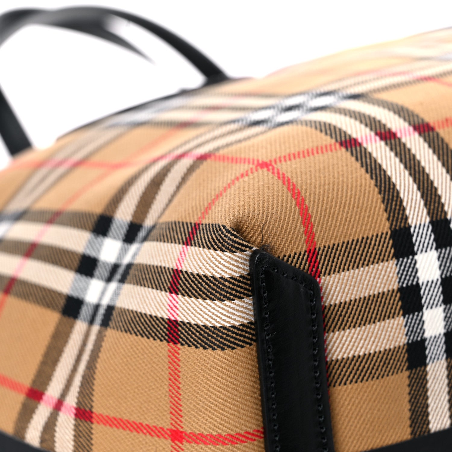 Burberry Vintage Check Medium The Giant Reversible Tote Antique Yellow Bright Red 12 of 21