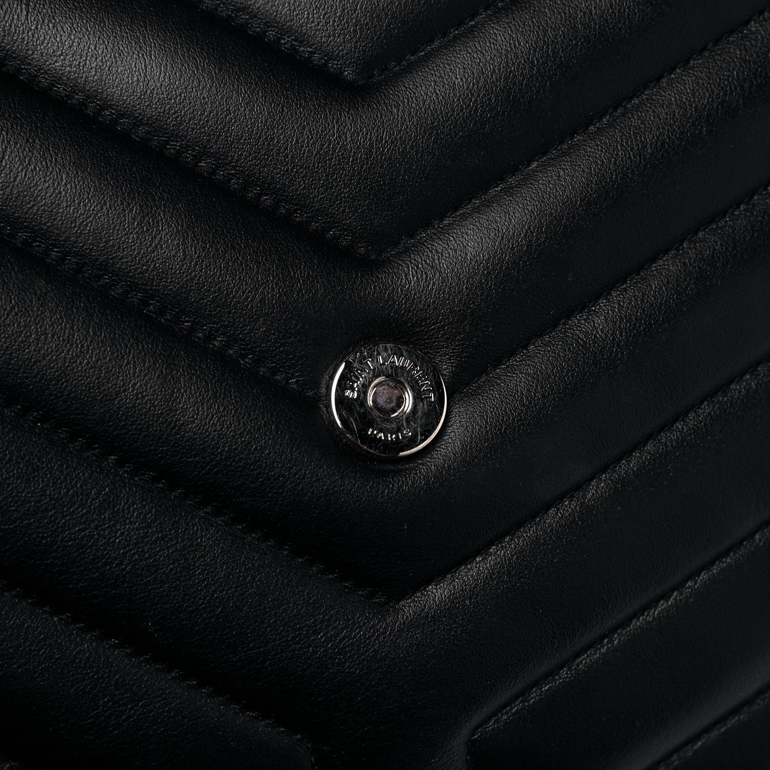 Saint Laurent Calfskin Y Quilted Monogram Large Loulou Chain Satchel Black 15 of 17