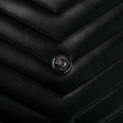 Saint Laurent Calfskin Y Quilted Monogram Large Loulou Chain Satchel Black 15 of 17