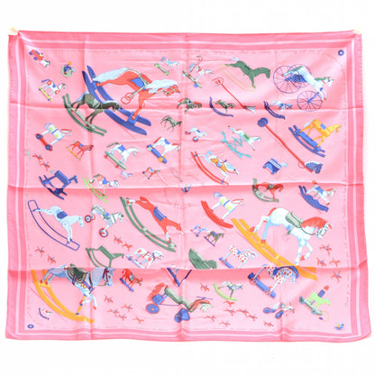 Hermes Silk Raconte Moi le Cheval Scarf 90 9 of 10