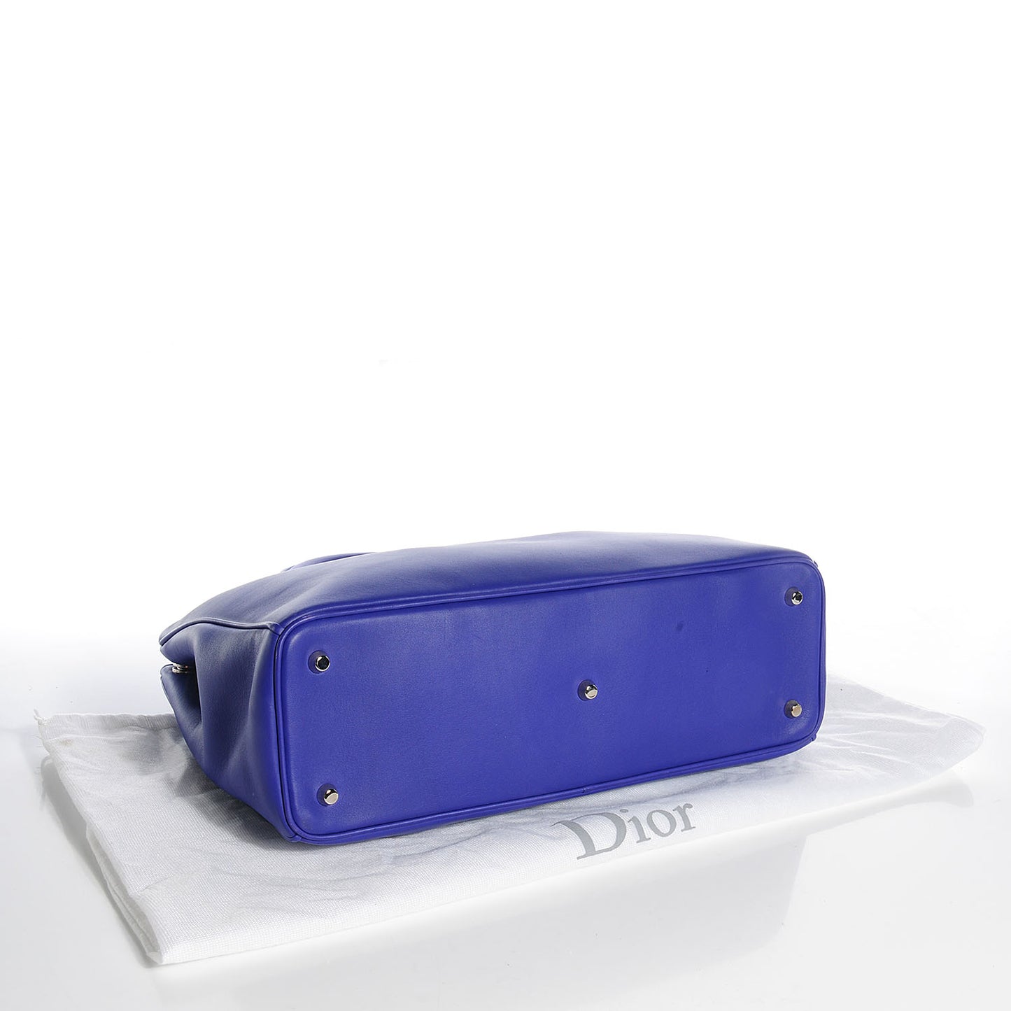 Smooth Calfskin Large Diorissimo Tote Blue Sapphire