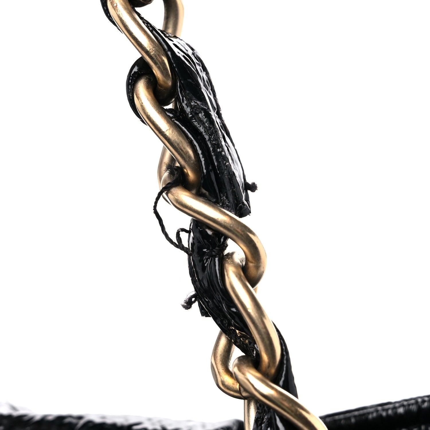 Chanel Vinyl XL Rock and Chain Flap Black 11 of 12