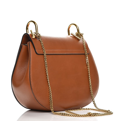 Chloe Calfskin Suede Rainbow Patchwork Drew Shoulder Bag Caramel 3 of 7
