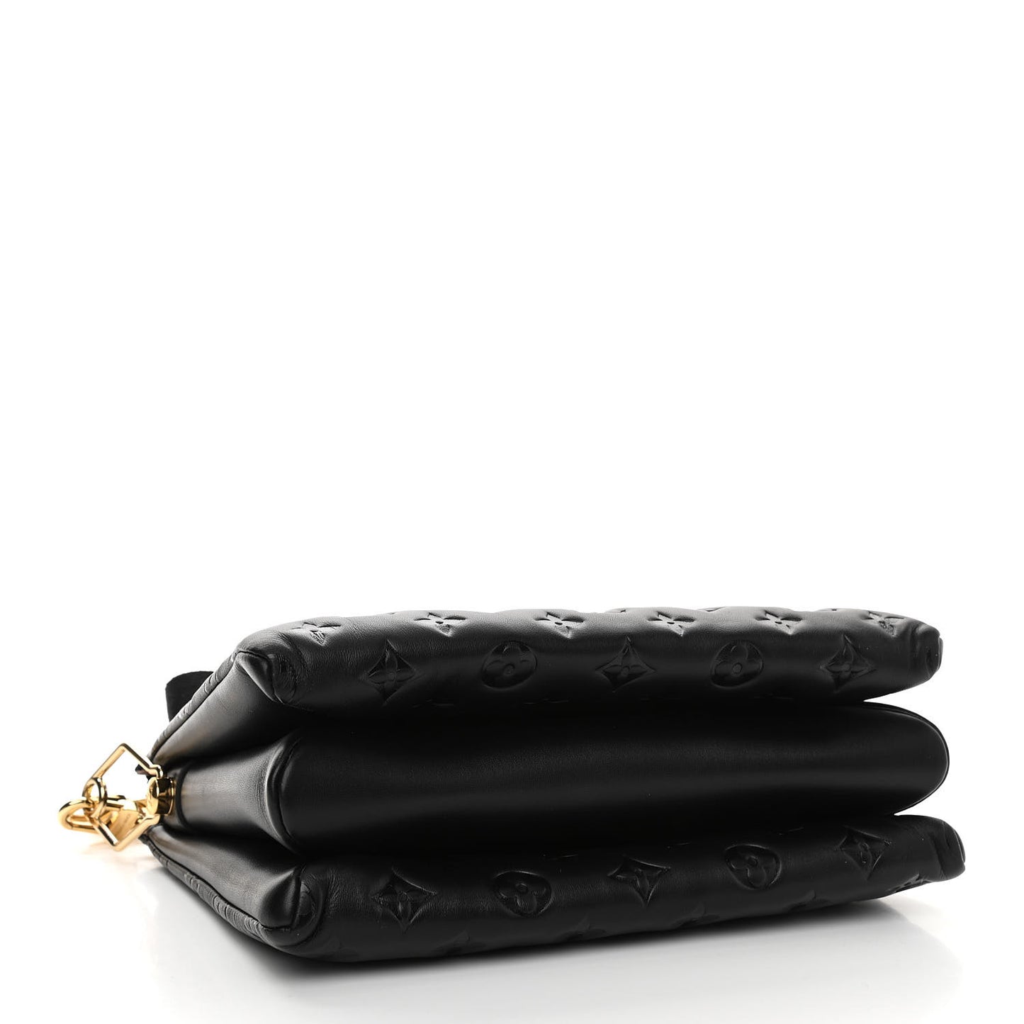 Lambskin Embossed Monogram Coussin PM Black