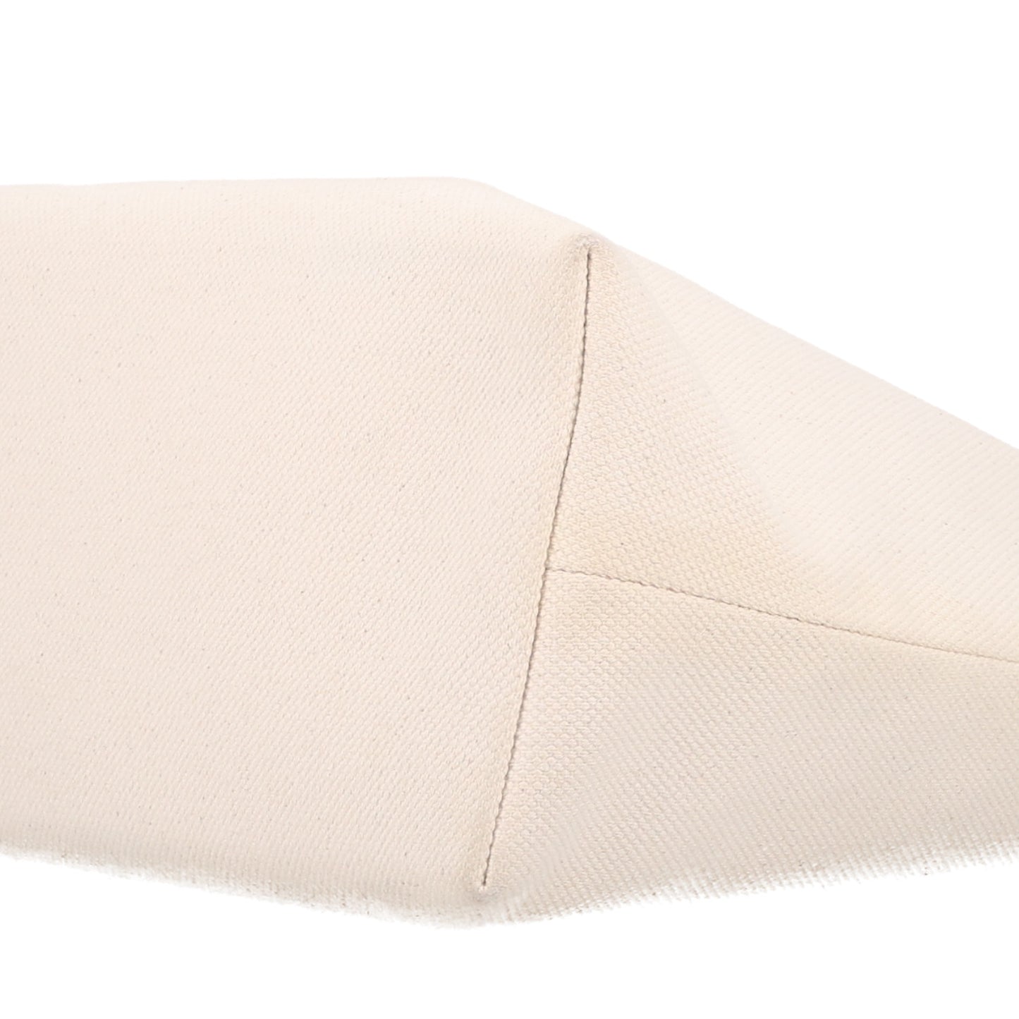 Canvas Calfskin Horizontal Cabas Natural Tan