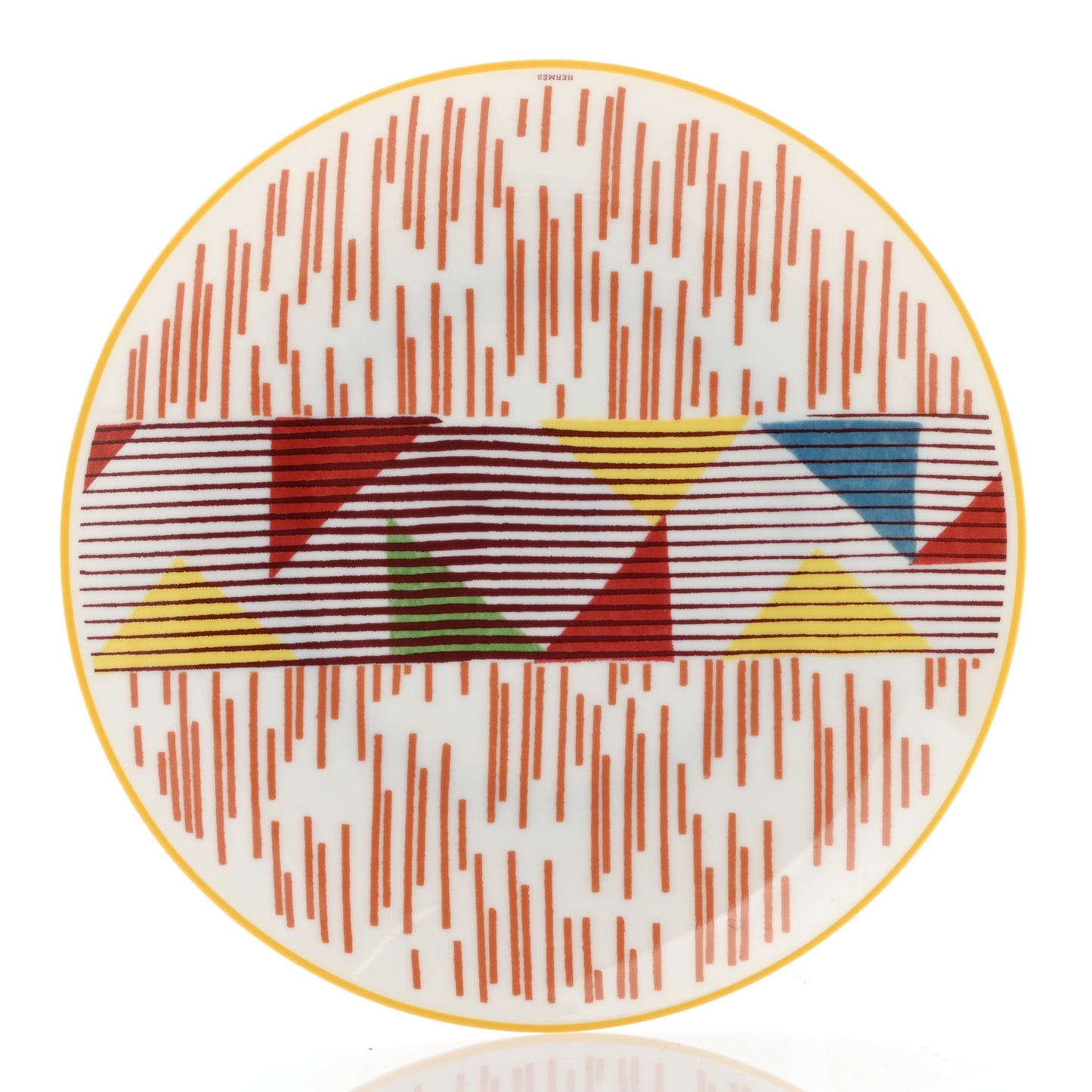 Porcelain Hippomobile Dessert Plate Set of 2